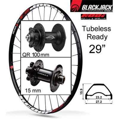 Rodi Framhjul BlackJack Disc MTB 622/29er 100 15mm