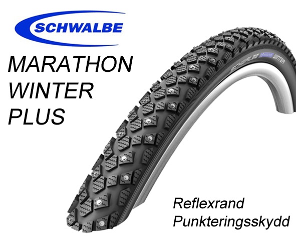 Schwalbe Marathon Winter Plus dubbdäck 622/700C/28" 50-622