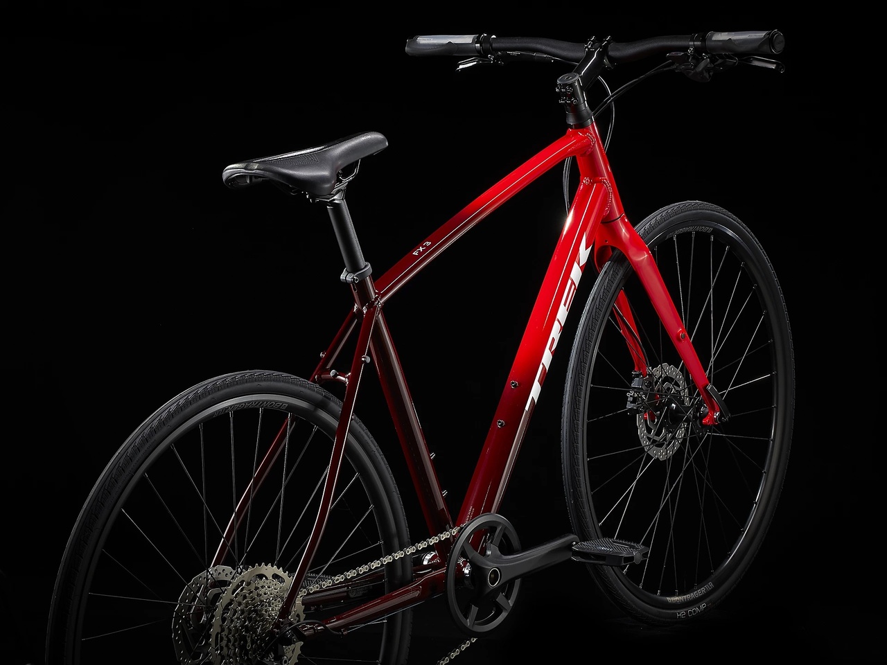Trek FX 3 Disc Hybridcykel Viper Red fade XS 2022