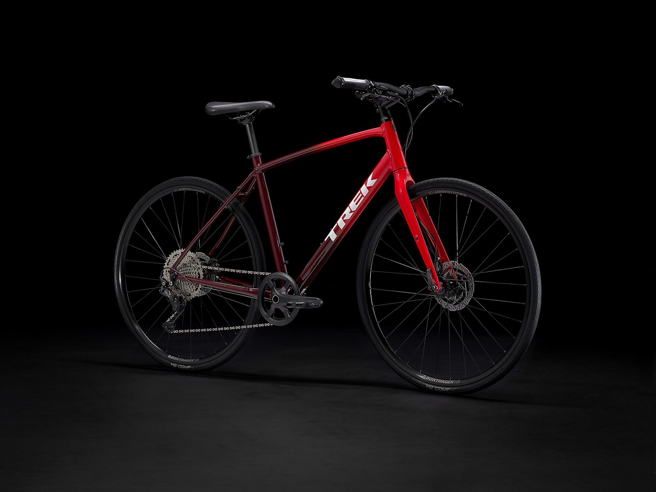 Trek FX 3 Disc Hybridcykel Viper Red fade XS 2022