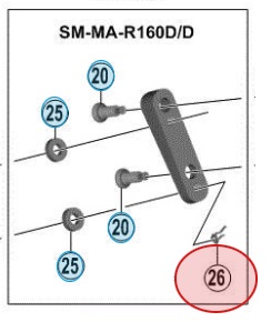Shimano Säkerhetssprint till adapter SM-MAR160D