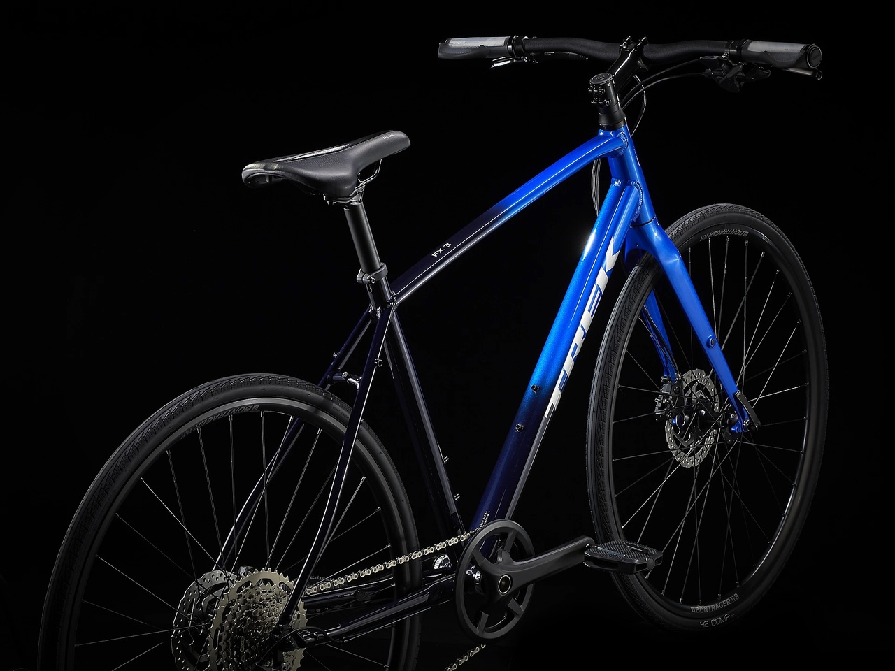Trek FX 3 Disc hybridcykel Alpine Blue to Deep Dark Blue Fade XL