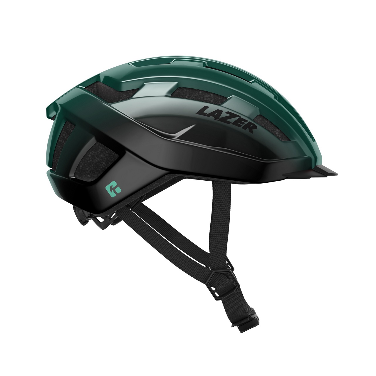 Lazer Codax KinetiCore cykelhjälm svart/grön OneSize