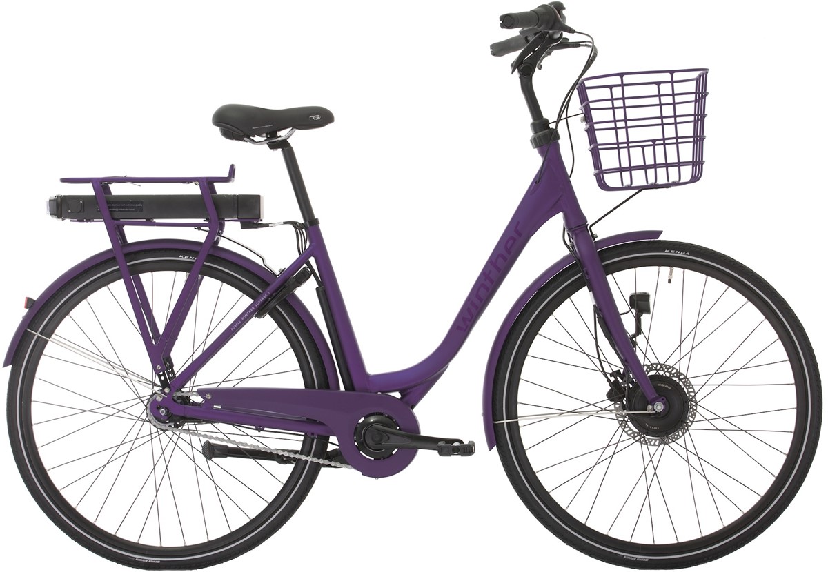 Winther Superbe 1 elcykel Purple med 8.8ah batteri